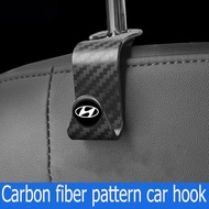 Multi-purpose carbon fiber car seat headrest backrest hook for Hyundai N Nline I10 I20 I30 I40 IX35 