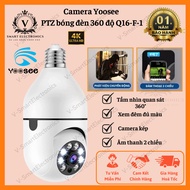 Yoosee PTZ Wifi Camera 5.0Mpx Q16-F-1 bulb, 360 rotation, 2-Way Talk, Color Night Vision,