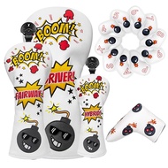 New Bomb Beard Golf Wood Club Cover, Club Cap Cover, Golf Accessories, Golf Club Cover