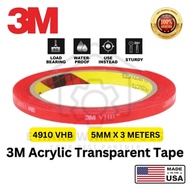 3M 4910 VHB Tape 3M Double Sided Tape High Temperature Transparent Acrylic Tape