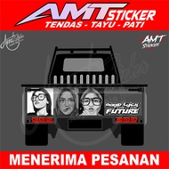 Stiker Pintu Belakang Pick Up - L300 - Bebas Custom