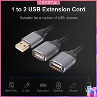 ✶Crystal✶【High Quality】 neu 2 in 1 USB Data Hub Power Adapter Y Splitter USB Charging Power Extension Co