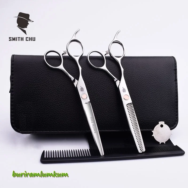 กรรไกรตัดผม กรรไกรซอยผม Smith Chu 6.5นิ้ว ผลิตจาก ญี่ปุ่น hair clipper (พร้อมส่งอยู่ไทย) กรรไกรซอย แ