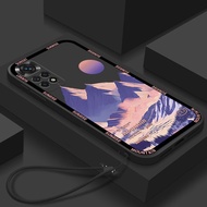 Scenery Mountain Moon Case Redmi Note 7 K40 Gaming K50 Ultra K60 Pro 10 5G 2022 Xiaomi Mi 12 Pro 10T Lite Lanyard Soft Tpu Phone Cases Cover