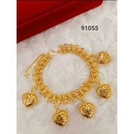 Rantai Tangan / Gelang Dewasa COCO KENDI GANTUNG 5LOVE cop916 EMAS KOREA Bracelet MURAH