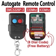 Auto Gate SMC5326 5326 330Mhz 8Dip Switch Auto Garage Duplicate Remote Control Duplicate  433Mhz Wir