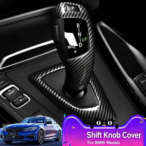 For BMW F30 F10 F15 F07 F20 F21 F22 F32 F34 F35 5GT Car Carbon Fiber Texture Gear Shift Panel Frame 