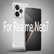 Neo7 Ultra-thin Frameless Hard PC Case for Realme GT Neo 7 Matte Protection Cover Shell Realme Neo7