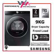 Samsung 9 kg Heat Pump Front‑Load Dryer DV90T6240LB/FQ Smart Energy‑Efficient Laundry Appliance