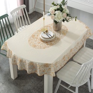 ผ้าปูโต๊ะพลาสติกทรงวงรี PVC สไตล์นอร์ดิกผ้าปูโต๊ะแบบไม่ต้องซักกันน้ำมันกันลวกแผ่นกันความร้อนแผ่นรองโต๊ะกันลื่น