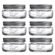 Spot Goods Ball Mason Jar American-style Mason jar, transparent and airtight ins Milkshake salad jar