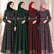 EZE FASHION 59003 JUBAH DRESS FULL LACE S,M,L,XL