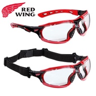 RED WING 95214 UNISEX SAFETY GLASSES, SPECTACLE, GOGGLE- CLEAR or SMOKE/GRAY (COME WITH ADJUSTABLE STRAP)