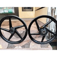 VELG RACING DEPAN BELAKANG SUZUKI SMASH SHOGUN ORIGINAL SECOND ENKEI