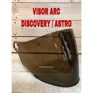 VISOR ARC DISCOVERY / ASTRO ORIGINAL SMOKE VISOR HELMET ARC DISCOVER VISOR COVER SMOKE GETAH HELMET 
