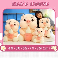 (HCM-Hỏa tốc 2h) Thú Nhồi Bông Con Heo Ôm Bình Sữa Dễ Thương EDAS HOUSE