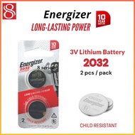 (Fresh expire date) Energizer 2032 / 3v lithium  battery long lasting power ,cr2032 coin button batt