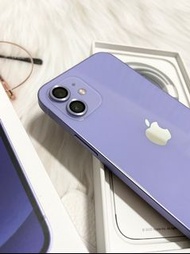 🏆門市優惠一台拆封新品🏆🍎iApple IPhone 12 128G 紫色手機🍎電池🔋100%💜原廠保固中超長💜