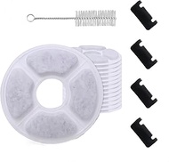 8 Pack Cat Fountain Filter Replacement Kit includes 16 filters, 8 sponges, and 1 brush. With 50% mor