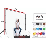 Background Stand Package 1Bar 2X3M With Clamp And Background Cloth 1.6M X 3M Background Stand 2X2M