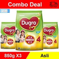 Dugro 4 Asli 850g X3 (Susu Tepung Dugro. Milk Formula. Powder Milk)