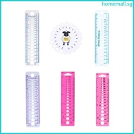 HO Multifunctional Knitting Needle Gauge Ruler Knitting Needle Measuring Tool Knitting Measuring Rul