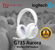 LOGITECH G735 AURORA WIRELESS GAMING HEADSET CUSTOMISABLE LIGHTSYNC RGB LIGHTING LIGHTSPEED BLUETOOT