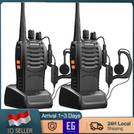 HT Handy Talky MERODITH-888S Radio Komunikasi Uhf Walky Talky 2 units Walkie talkie