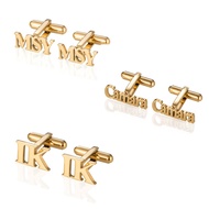 【Non-allergenic Cufflink】 CufflinkPersonalized Custom French DIY Cufflinks Stainless Steel C