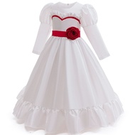 Annabelle Cosplay Girls Dress Cute Cartoon Girls Princess Dress Birthday Party Costumes 2-10 Years K