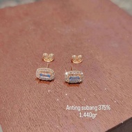 375% gold earrings