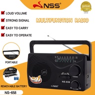 NSS Portable Radio Speaker AM/FM/SW Radio 4 band Rechargeable Radio HI-FI Super Sound Electric AC DC