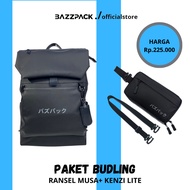 Bazzpack - Musa Backpack Budling Package+Kenzi Lite Men Women Waterproof