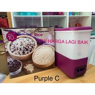 💕♦Tupperware Rice Smart Dispenser , Bekas Beras, Tong Beras 10kg