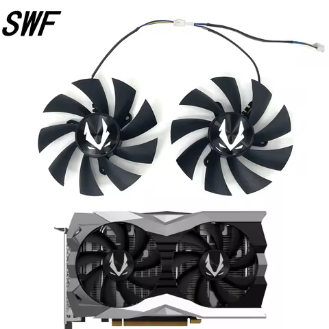 2PCS/set 87MM GA92A2H GFY09215M12SPA GTX 1660 1660Ti Cooling Fan For Zotac RTX 2060 2070 SUPER Mini 