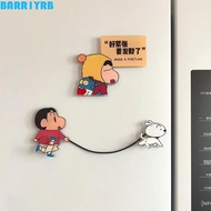 BARR1YRB 3/4PCS/SET 3D Rotatable Fridge Magnets, Decorative Cartoon Crayon Shin Chan Fridge Magnets,