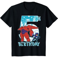 Disney Premium Distro Kids T-Shirt BIG hero 6 Baymax Hiro 5th Birthday Graphic T-Shirt