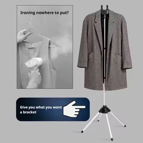 Steamer Stand Telescopic Garment Steamer Rack Height Ironing Standing Handheld Steam Garment Hanger 