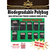 💯PALING MURAH (50pcs-200pcs) Biodegradable UV Polybag / Polibeg / Plastik Kebun / Plastik Tanah / Plastik Bernih