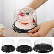 10Pcs 4/6/8 Inch Isposable Round Transparent Cake Pack Box Pastries Boxes Food Tray Plastic Gi