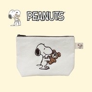 Fork Japanese Goods SNOOPY Hug Teddy Bear Cosmetic Bag Storage Mocha Japan [SN15437]