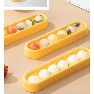 6 Cavity Large Silicone Ice Cube Mould Tray Plastic with Lid Silicone Tray Fruit Ice Maker