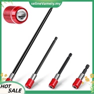 Drill Bit Extension 2/4/6/12 Inch, Magnetic Bit Holder 4 Pcs, Drill Extension Bit Holder 1/4 Inch He