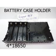 18650 Battery Case Holder lithium ion 3.7V 18650 four cell 4 slot bateri kotak box 14.8V 16.8V 4P 4S 3S 2S DIY