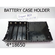 18650 Battery Case Holder lithium ion 3.7V 18650 four cell 4 slot bateri kotak box 14.8V 16.8V 4P 4S