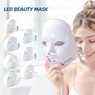 Ready Stock | Led Beauty Mask Face Neck Mask Rejuvenation Skin 7 Colors Led Light Photon Therapy Skin Wrinkles