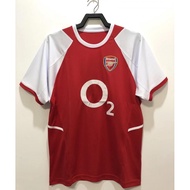 JC Arsenal 2002-2004 Retro Jersey home and away Short Sleeve Football Shirt