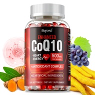 High Absorption CoQ10 500mg - CoQ10 Supplement 120 Softgels for Heart Health and Energy Production -