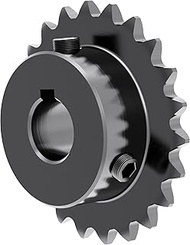 FOCMKEAS 20 Tooth Roller Chain Sprocket B Type Hardened Teeth, 25 Chain Sigle Strand 1/4-Inch Pitch,