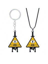 1ชิ้น พวงกุญแจการ์ตูน Gravity Falls Bill Cipher เป็นของขวัญที่ยอดเยี่ยมสำหรับเพื่อนสนิทของคุณ